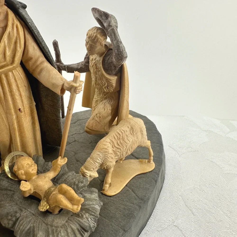 Vintage Nativity Scene Made in Italy Christmas Figures Traditional Manger Scene